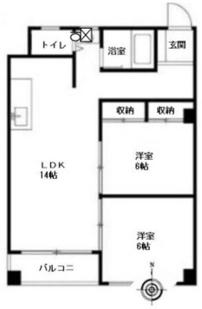 升本マンションの物件間取画像